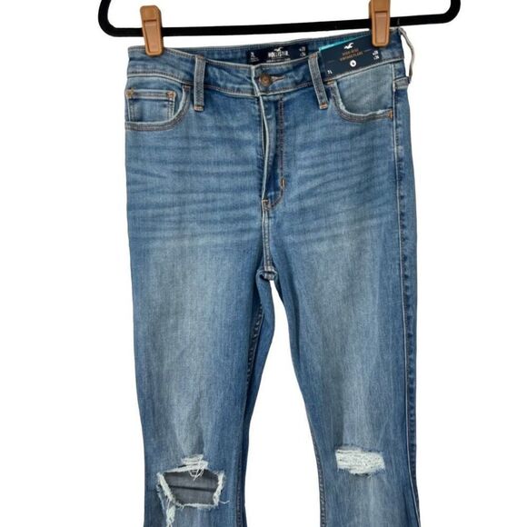 Hollister High Rise Vintage Flare Distressed Jeans Women’s Sz 28” - Picture 3 of 10